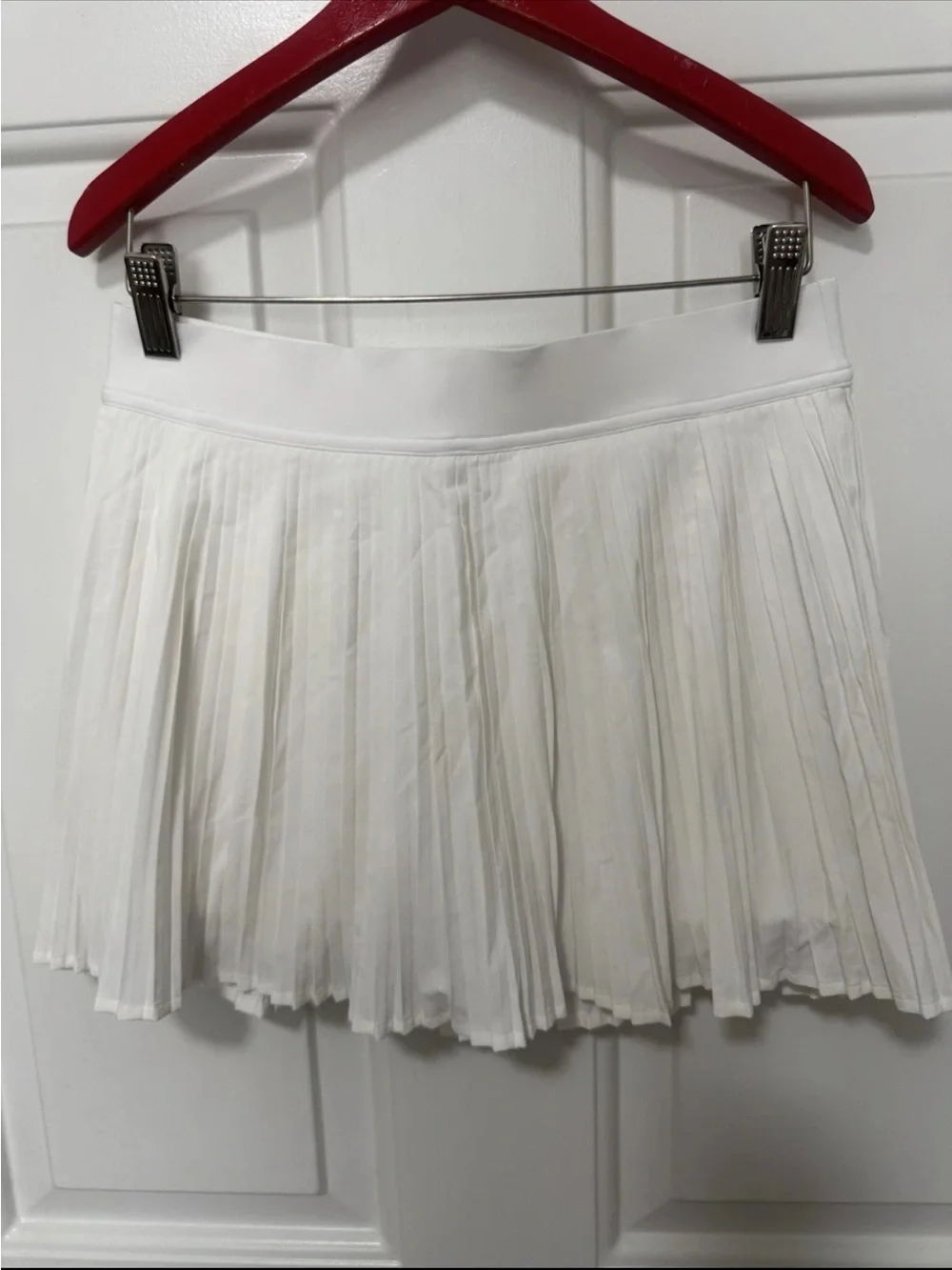 Lululemon White Pleated Tennis Skort